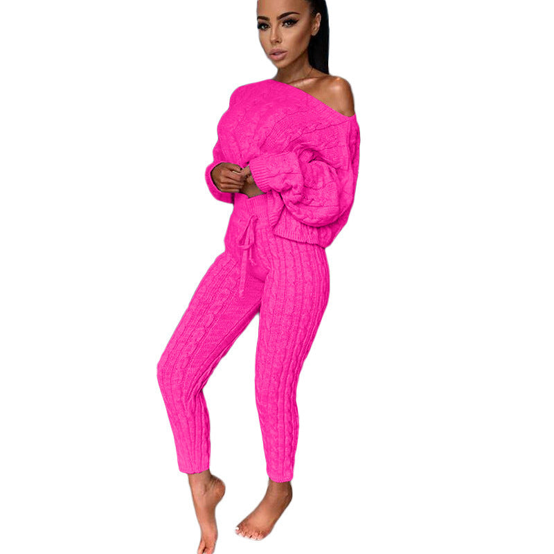 Knitted Tracksuit Two Piece