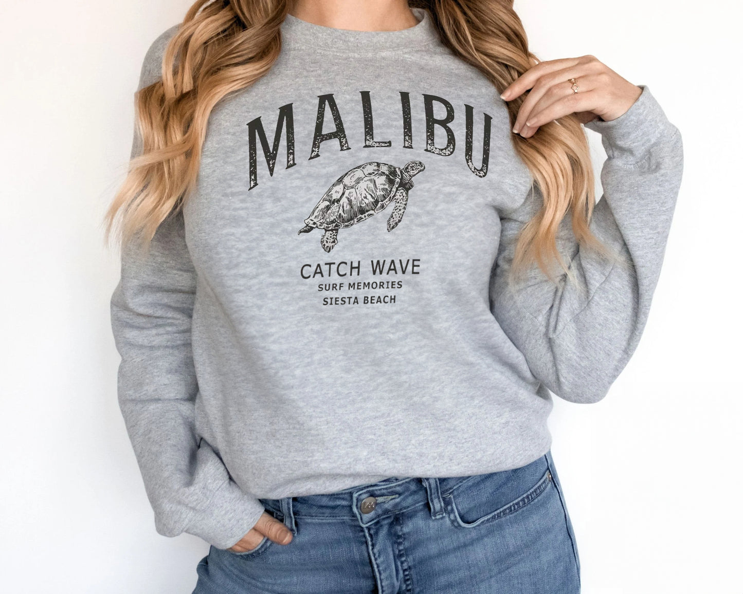 Solid Color Long Sleeved Sweatshirt