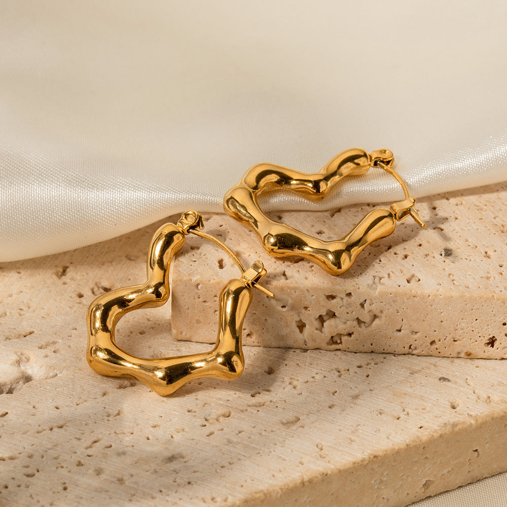 Hearted earrings
