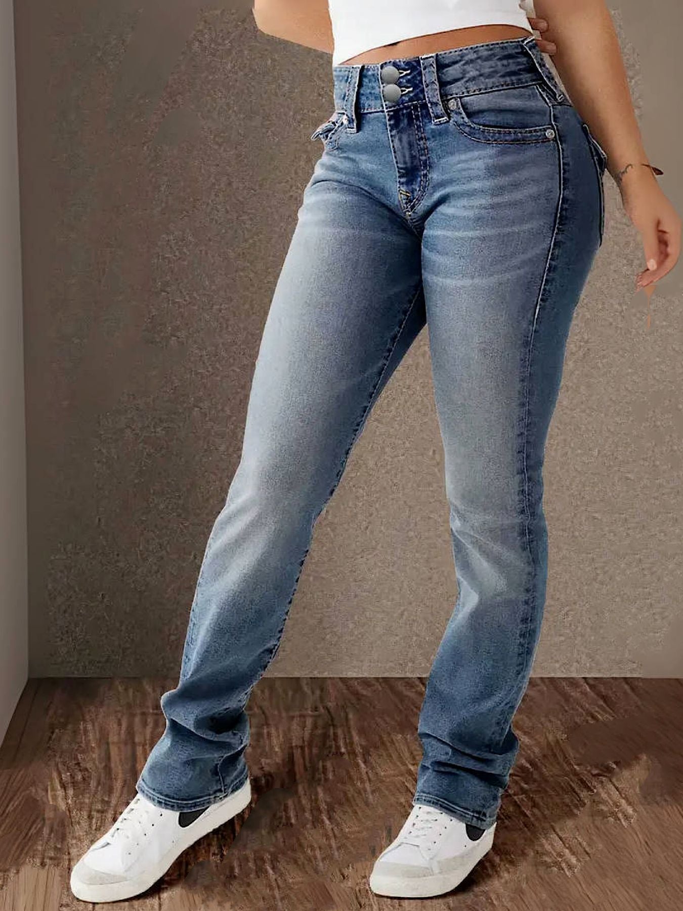 Stretch Washed Jeans