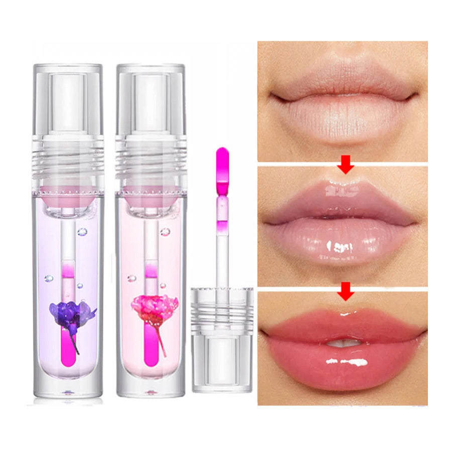 Flower Color Changing Lip Oil Moisturizing lip gloss