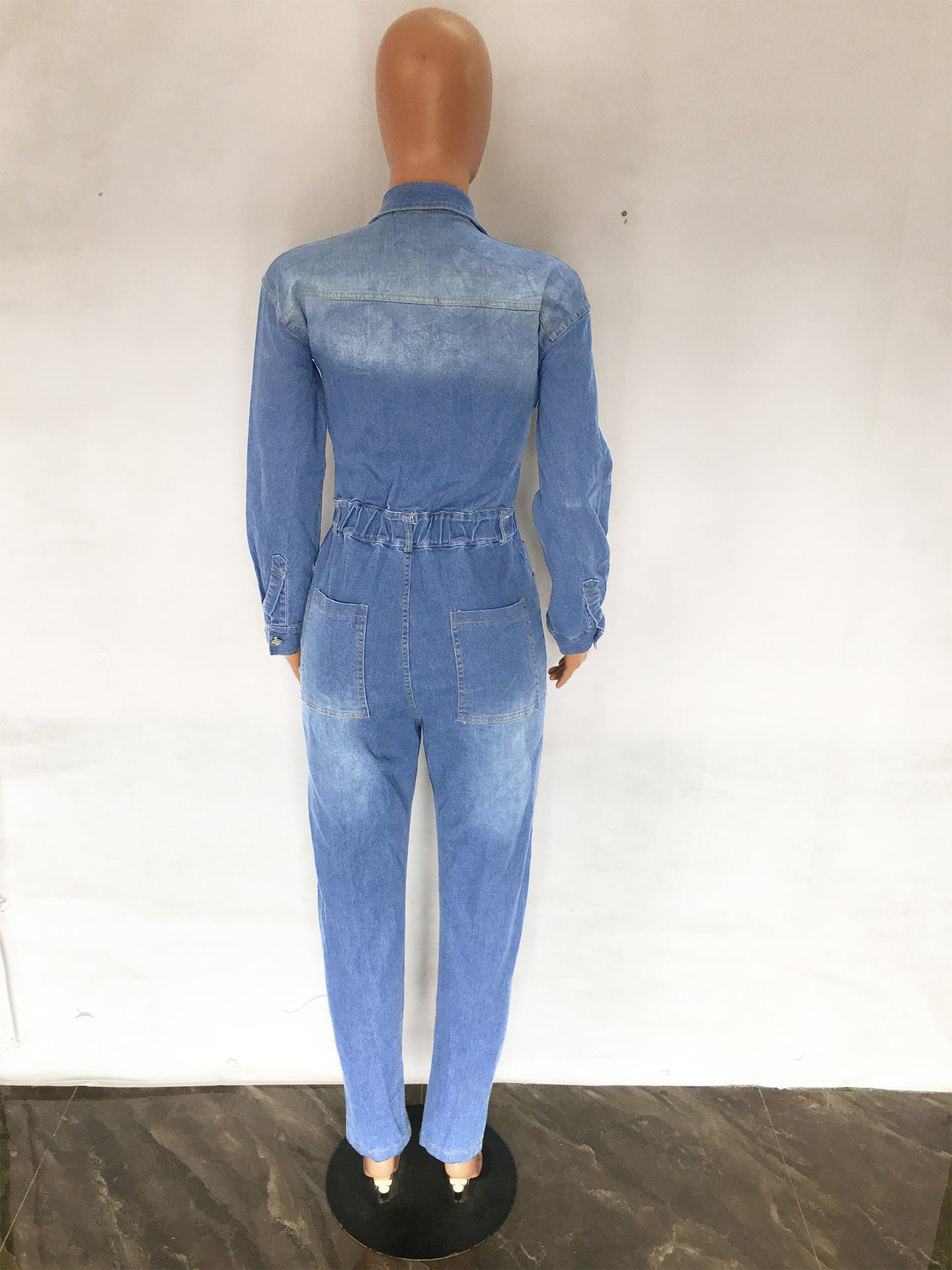 Denim Wash Jumpsuit