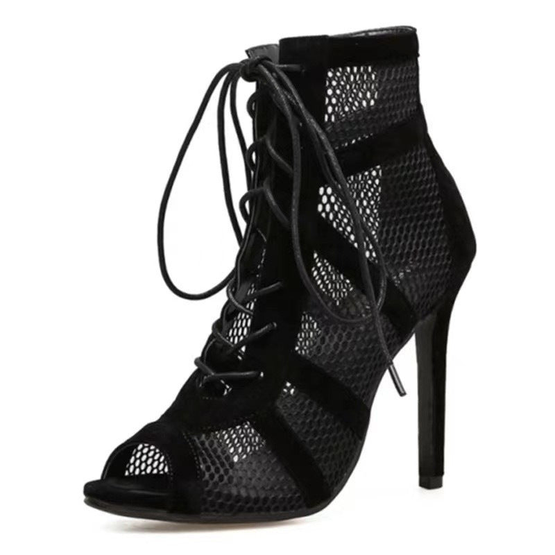 Fashionable Cross Tie High Heels