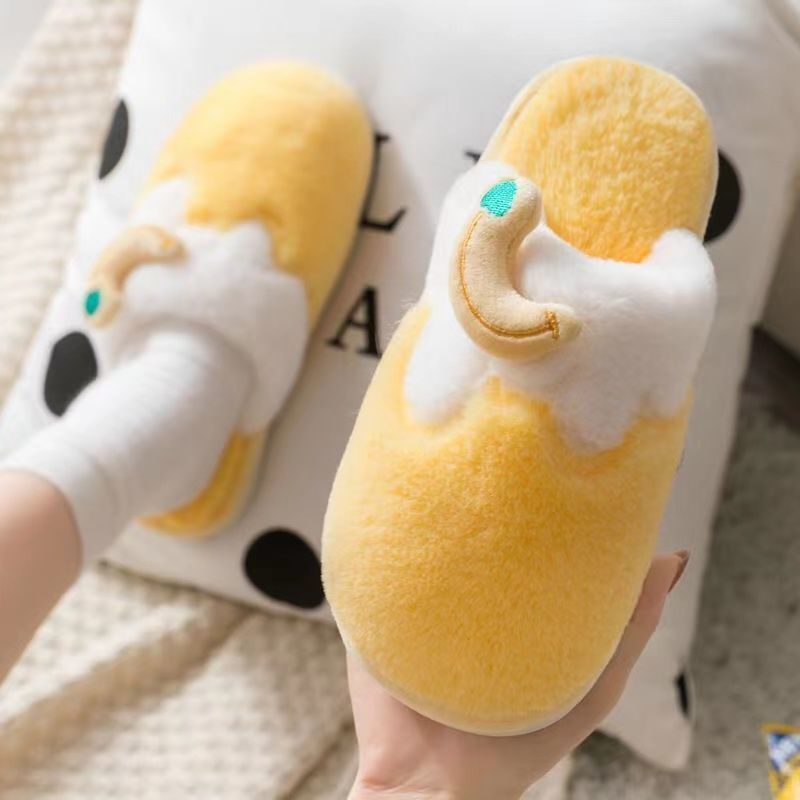 Non-slip Home Warm Plush Cotton Slippers