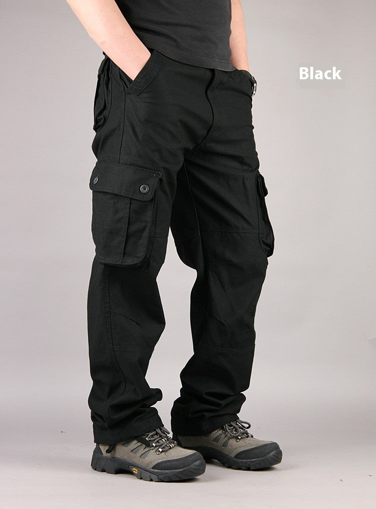 Multi-pocket Loose Pants