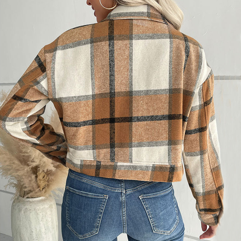 Plaid Crop