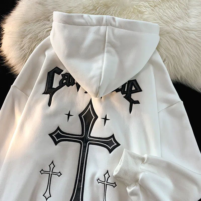Loose Cross Hoodie