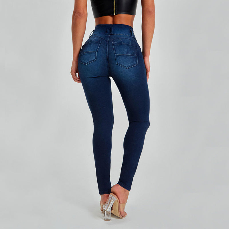 High Waist Jeans Skinny Trousers