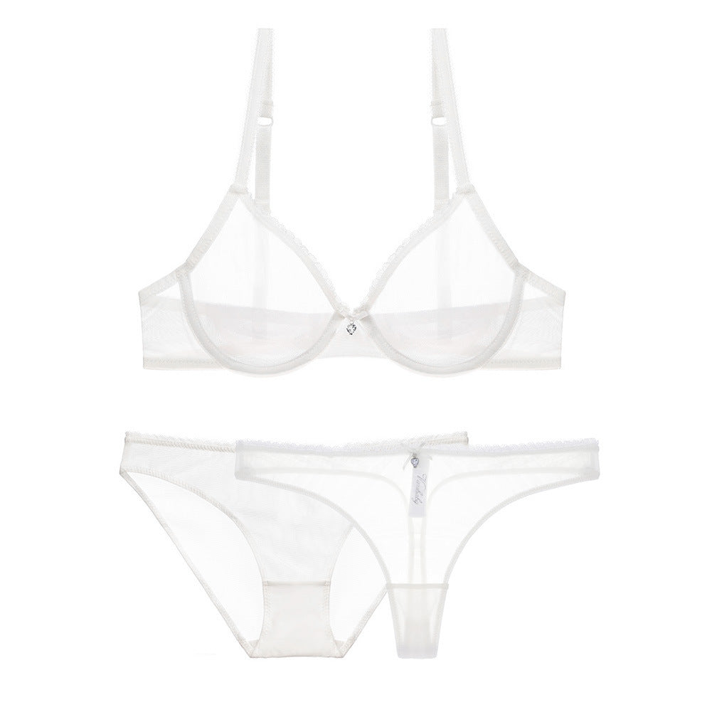 Transparent bra set