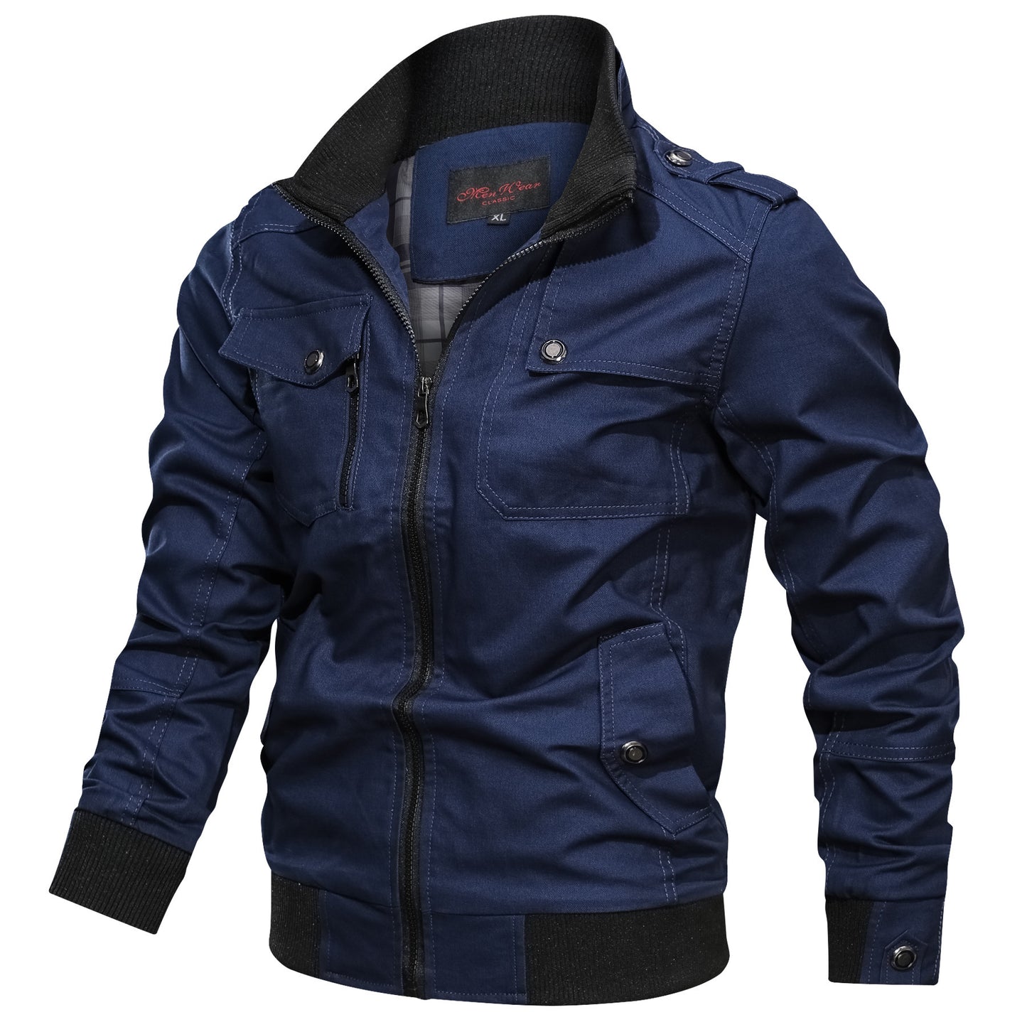 Solid Collar Jacket