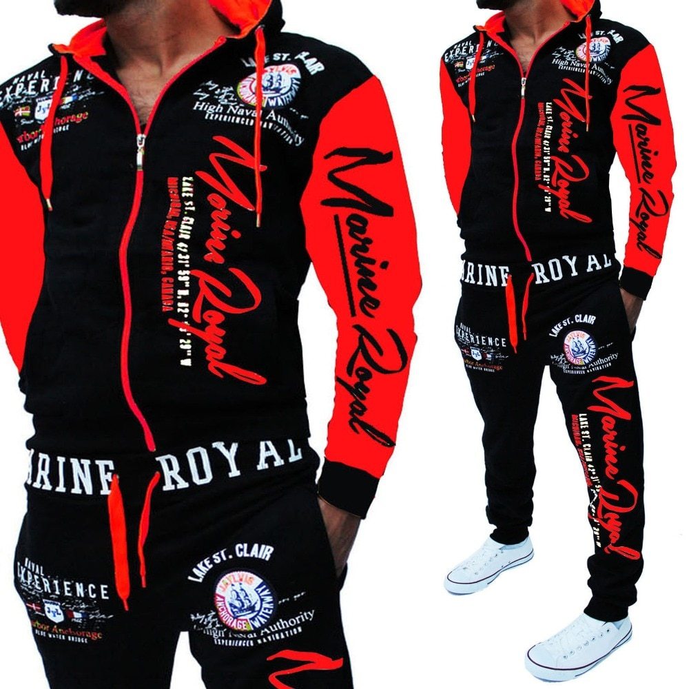Men Tracksuit 2 Piece Set