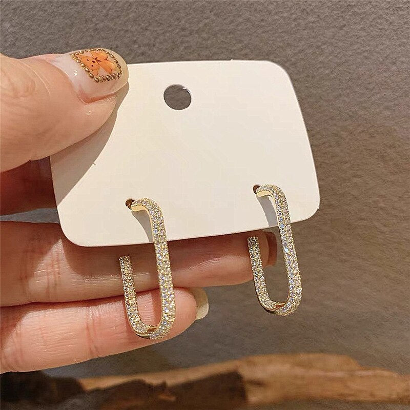Oval Hoop Earrings