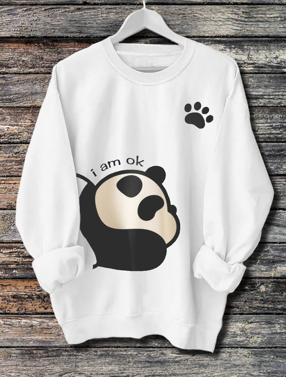 Long Sleeved Panda Hoodie