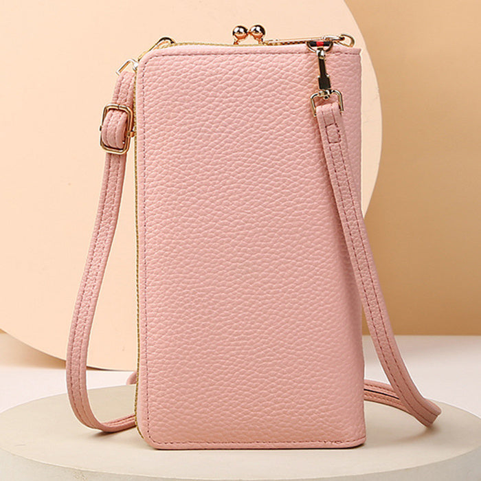 Flower Phone Bag With Lock Buckle