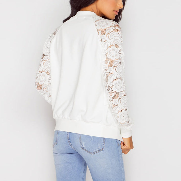 Lace Sleeve Outwear