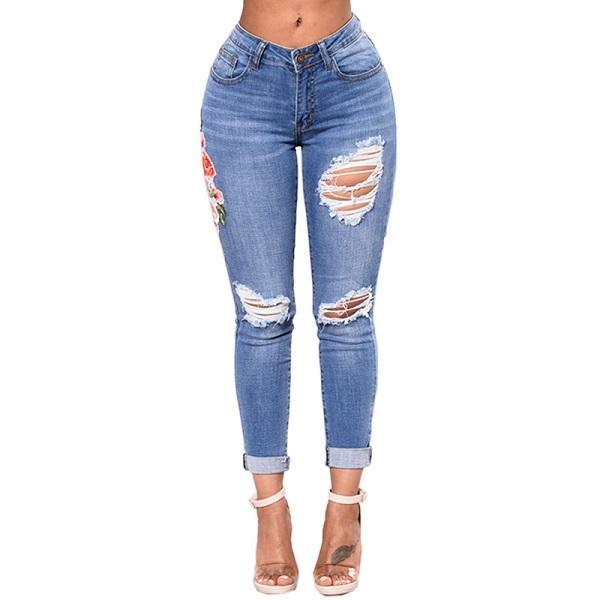 Ripped Denim Jeans