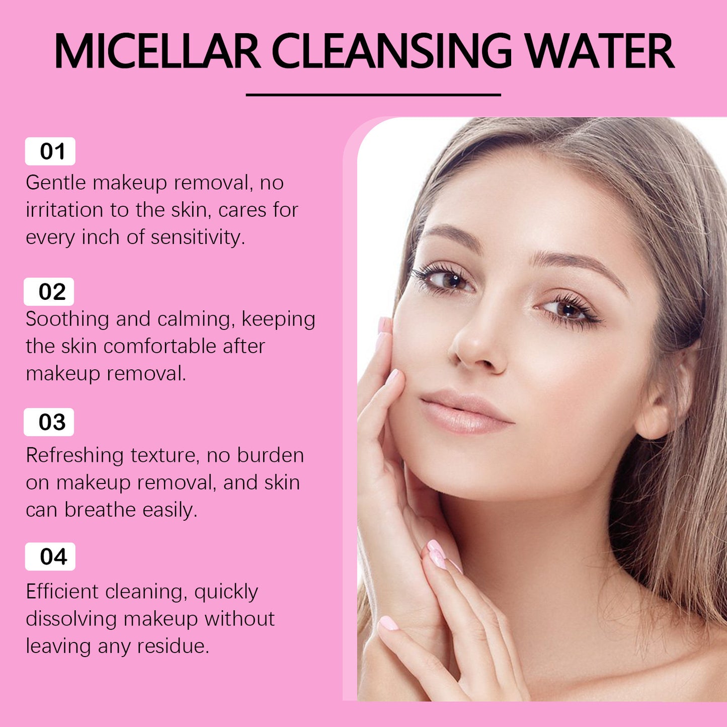 Gentle Cleansing Water Facial Makeup Dissolved And Soft