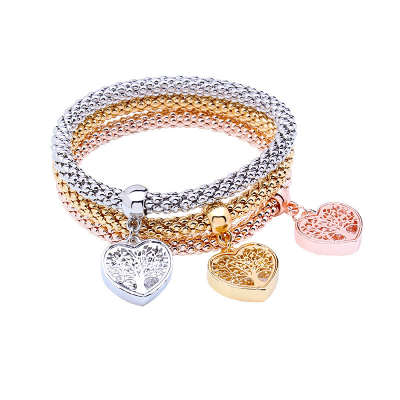 Heart Pendant Bracelet