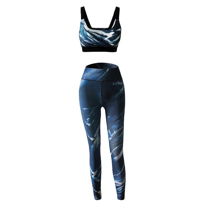Slim Yoga Wear Two-piece Suit
