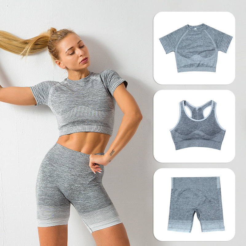 Short-Sleeved Shorts Yoga Wear