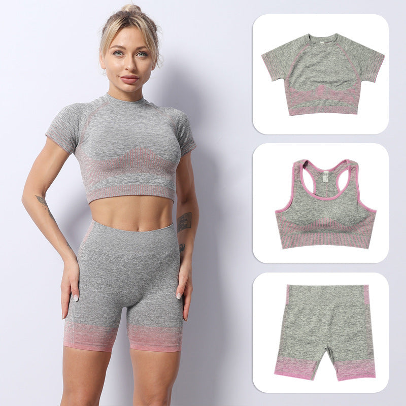 Short-Sleeved Shorts Yoga Wear