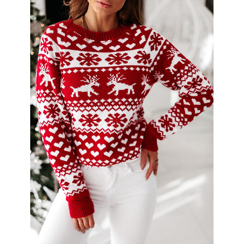 Christmas Elk Knitted Sweater