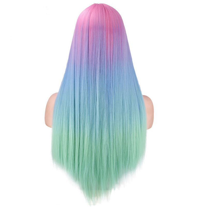 Mid-Section Dyed Wig