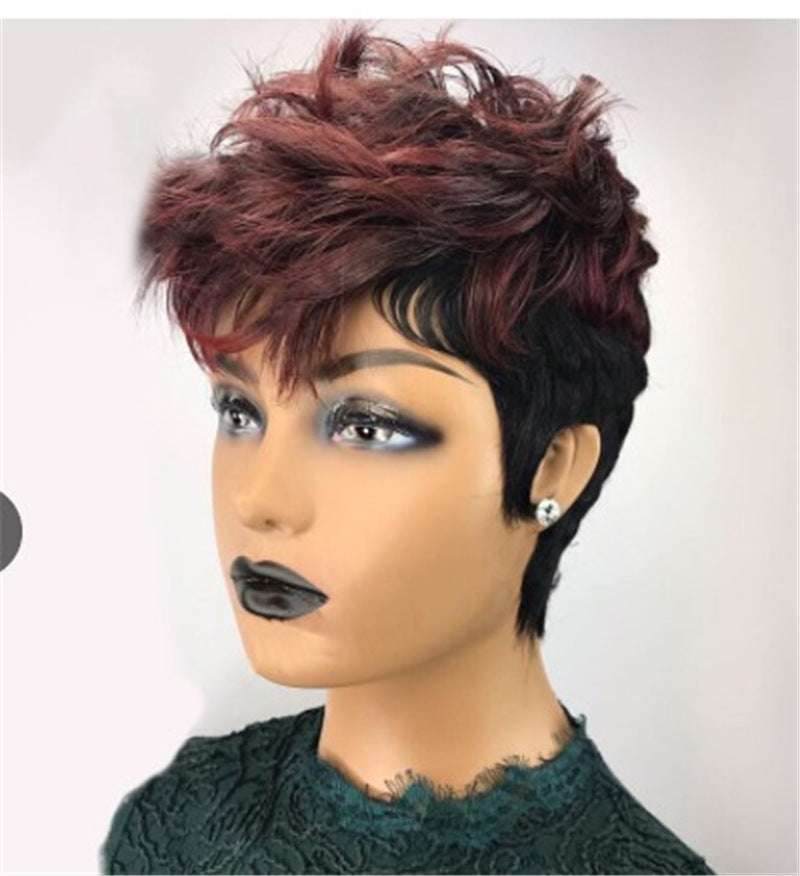 Oblique Bangs Short Wig