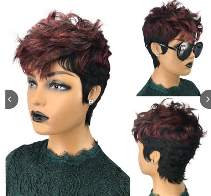 Oblique Bangs Short Wig
