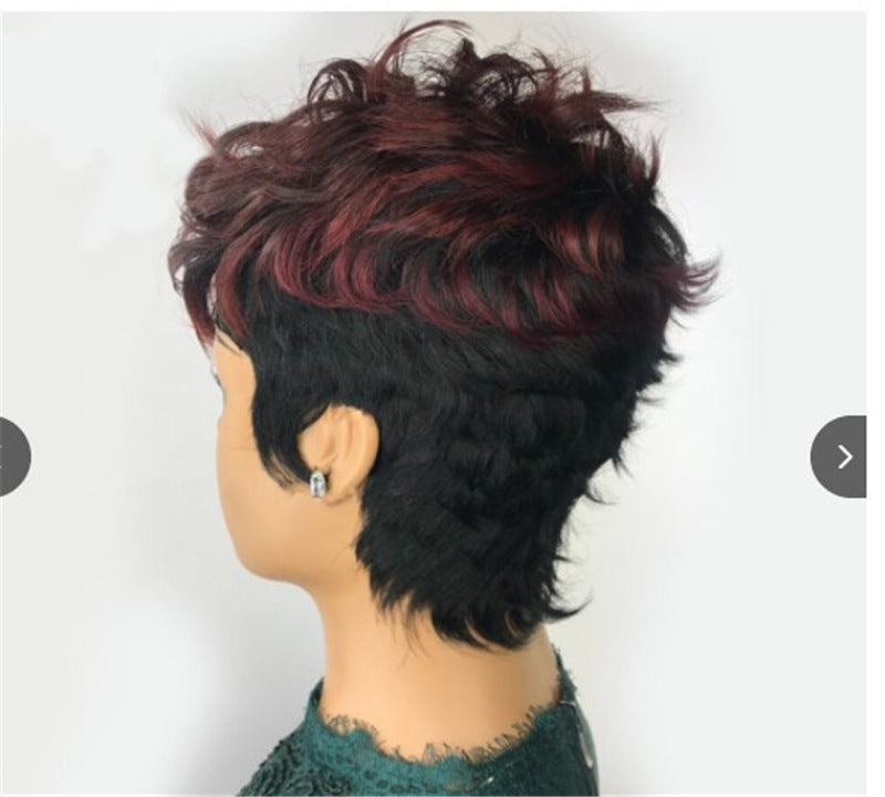 Oblique Bangs Short Wig