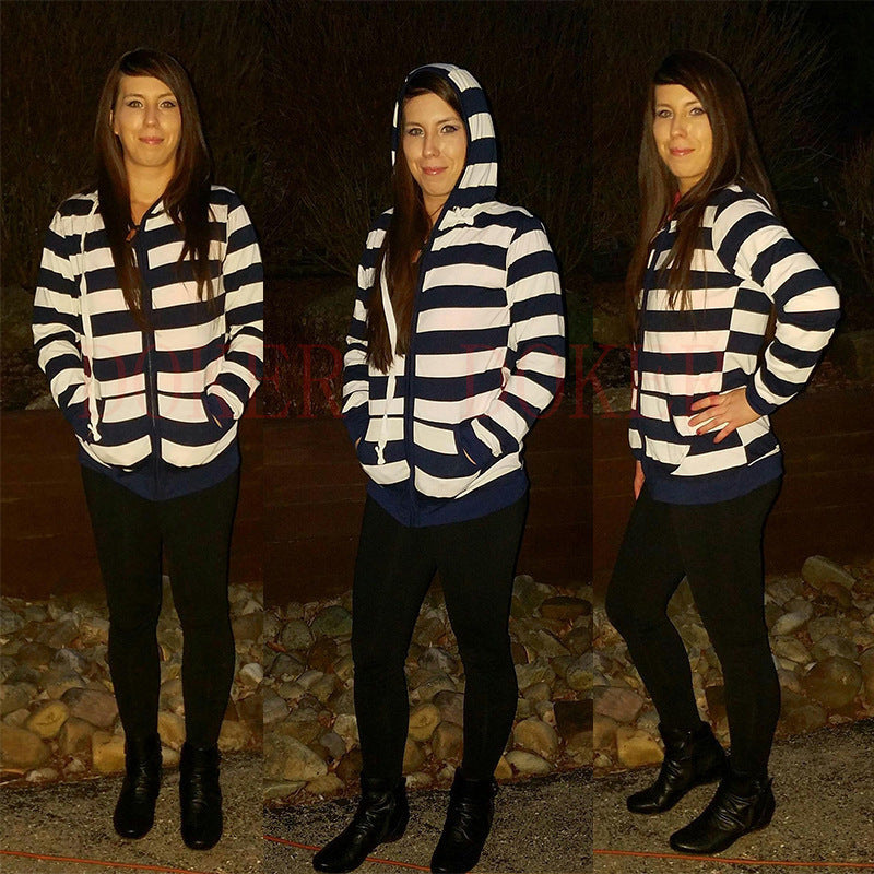 Striped Hooded Sweater