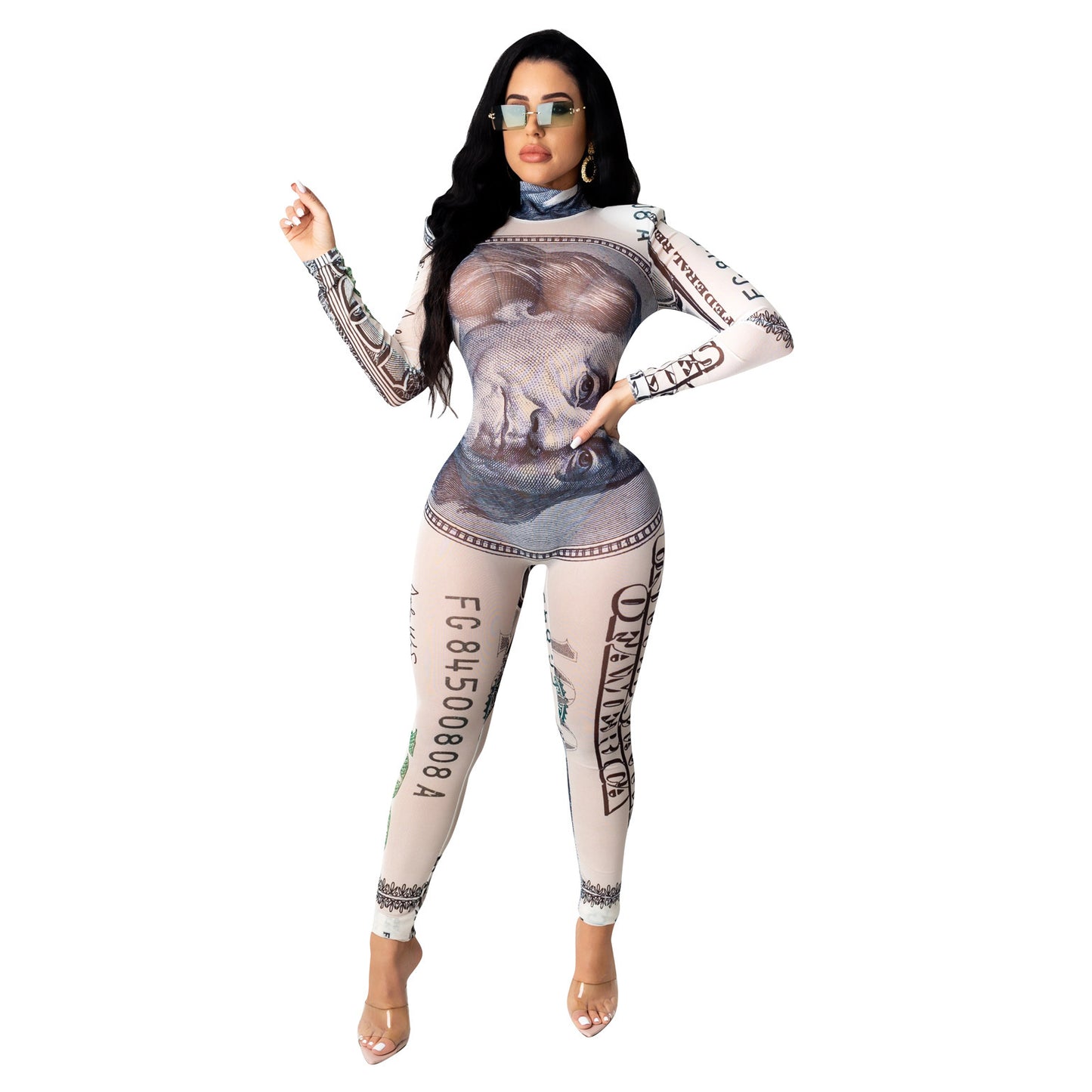 Dollar Long Sleeve Jumpsuit