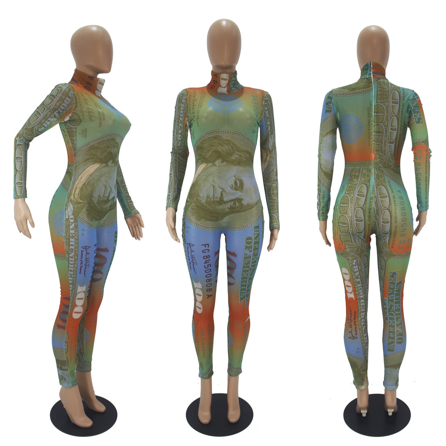 Dollar Long Sleeve Jumpsuit