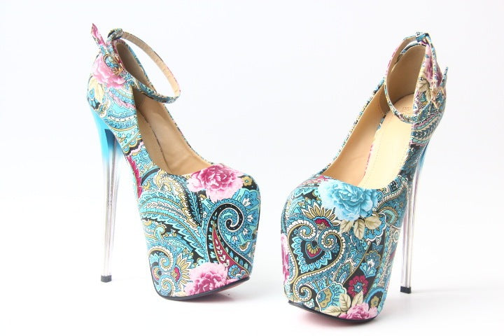 Stiletto Ethnic Style Super High Heels