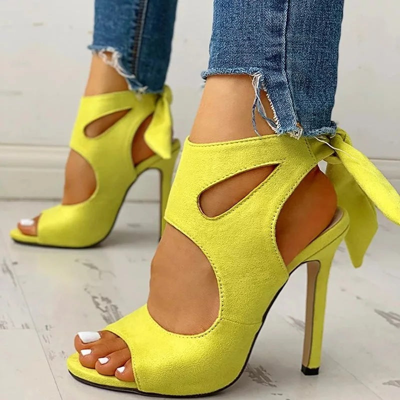 Flower Stiletto Heels