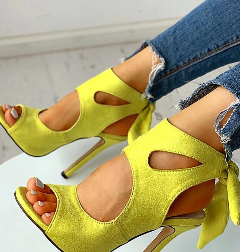 Flower Stiletto Heels