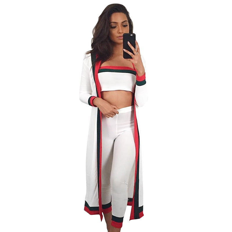 Striped Three-Piece Set