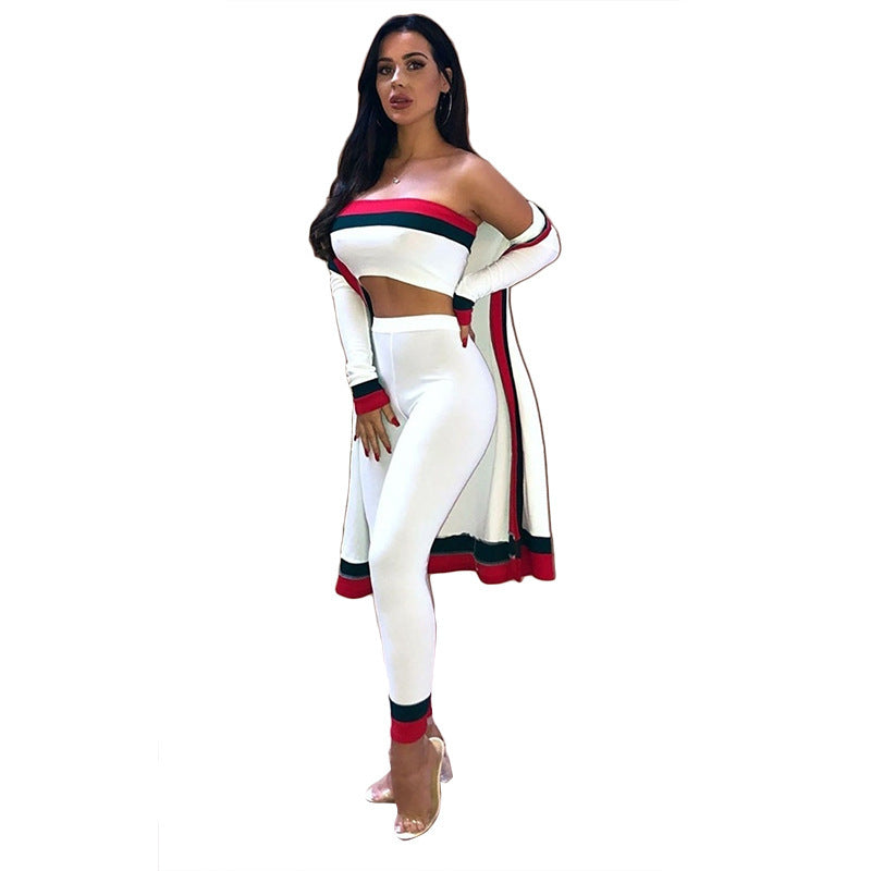 Striped Three-Piece Set