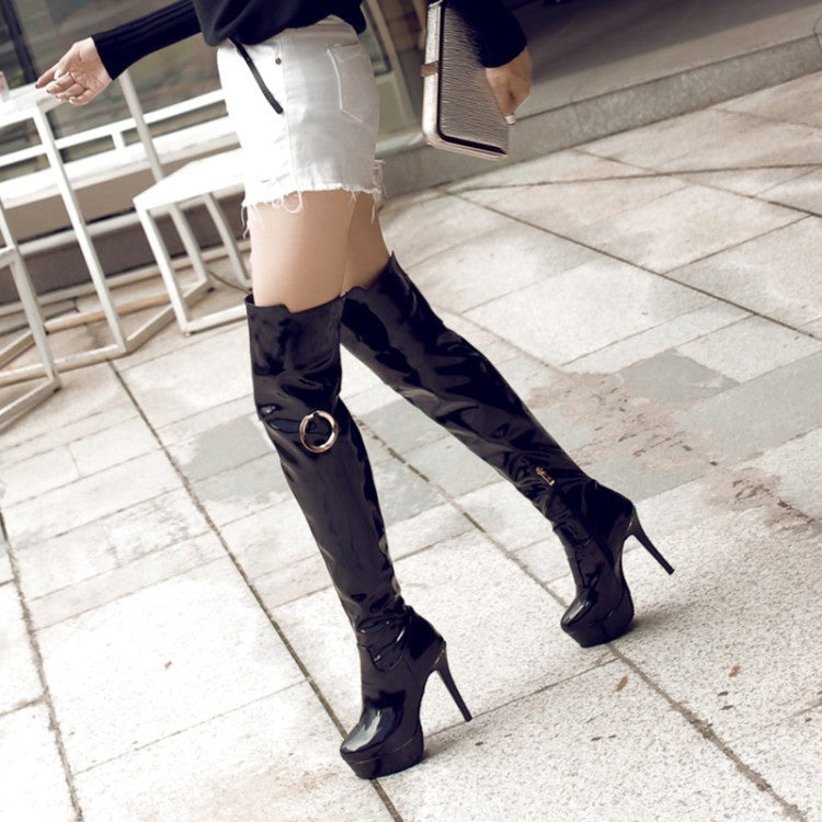 Platform Stilettos Over-the-knee Boots