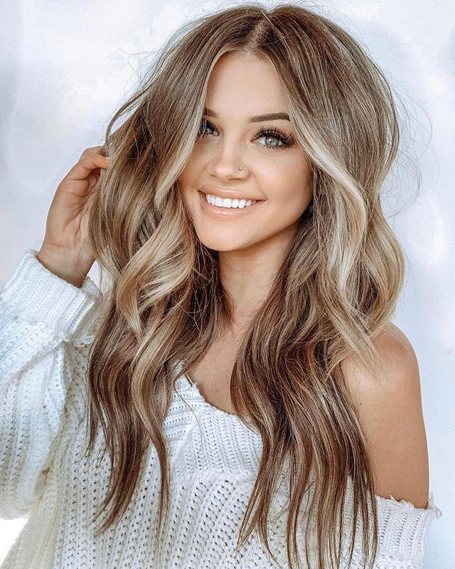 Golden Coffee Colored Wig