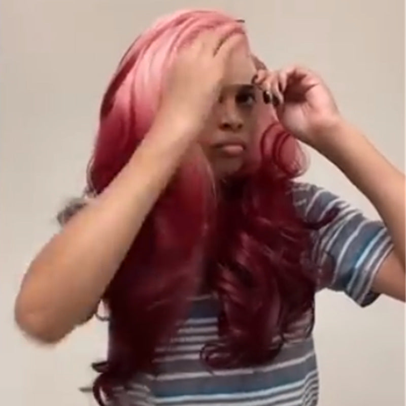 Long Curly Colored Wig