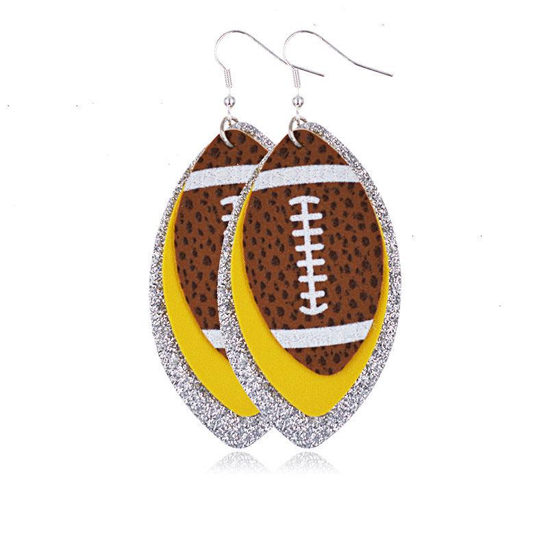Multilayer Rugby Earrings