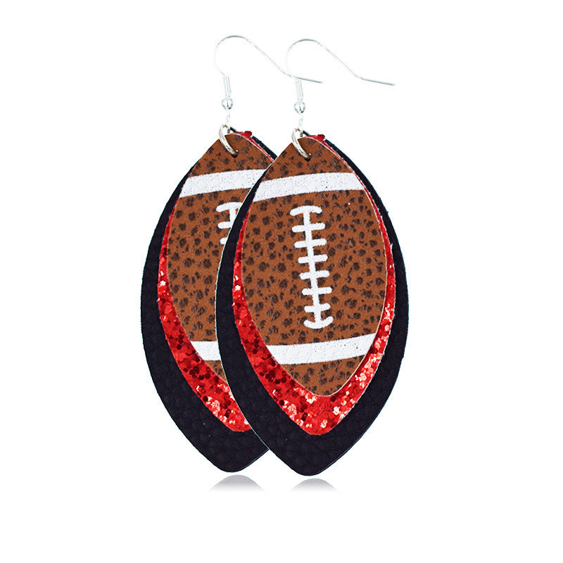 Multilayer Rugby Earrings