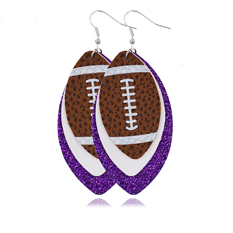 Multilayer Rugby Earrings