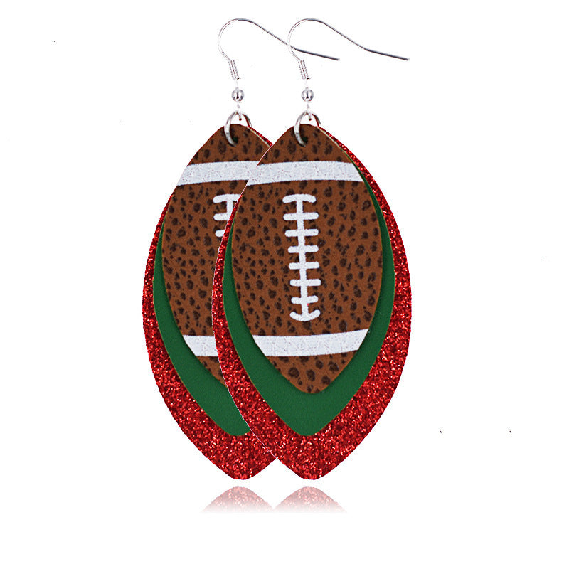 Multilayer Rugby Earrings