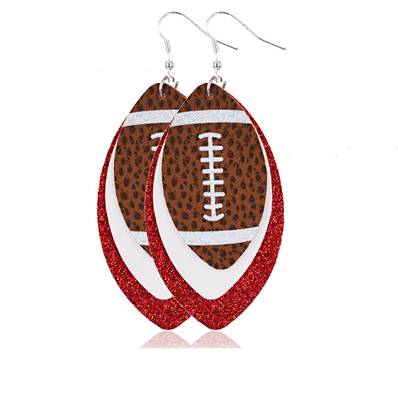 Multilayer Rugby Earrings
