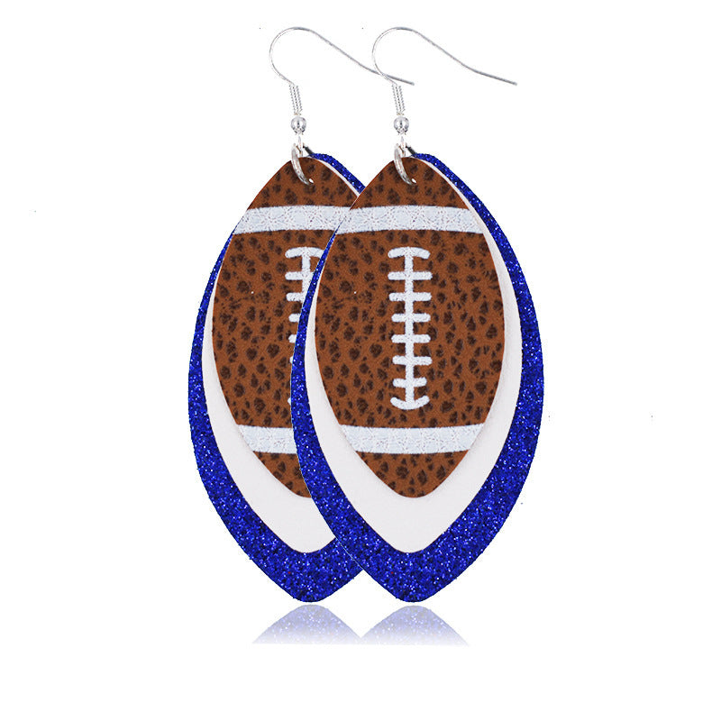 Multilayer Rugby Earrings