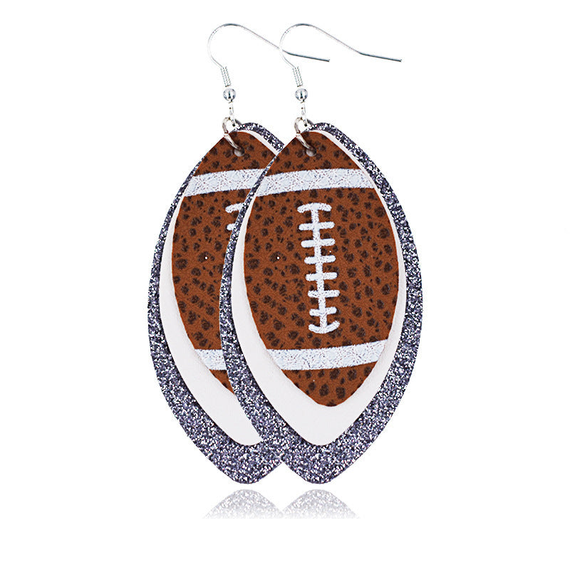 Multilayer Rugby Earrings