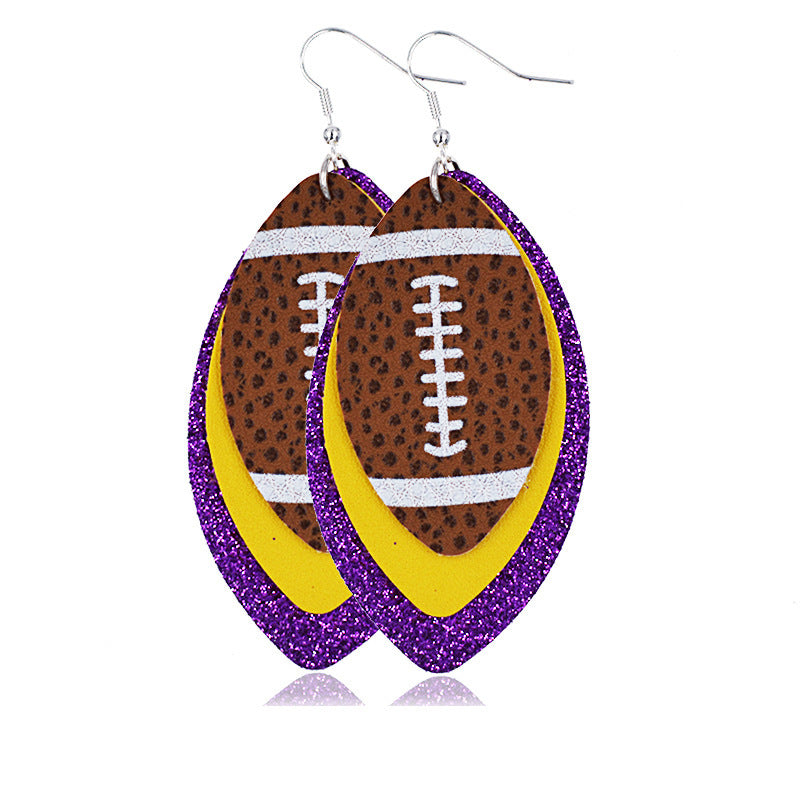 Multilayer Rugby Earrings