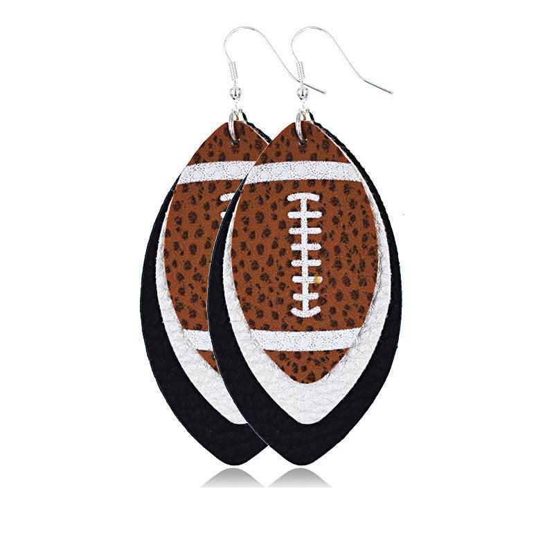Multilayer Rugby Earrings